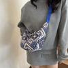 Ethnic Canvas Dumpling Bag for Daily Outings Crossbody Bags Shoulder Handbag