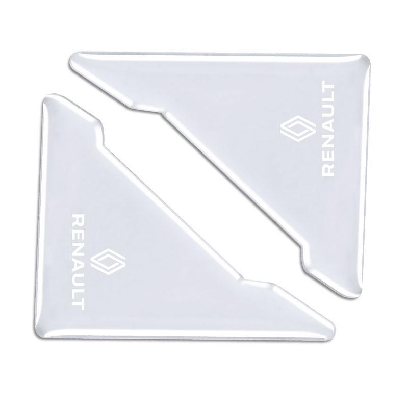 2Pcs Car Door Corner Protector Stickers Decoration For Renault Clio Megane V Captur Master Logan Kangoo Trafic Duster Sport
