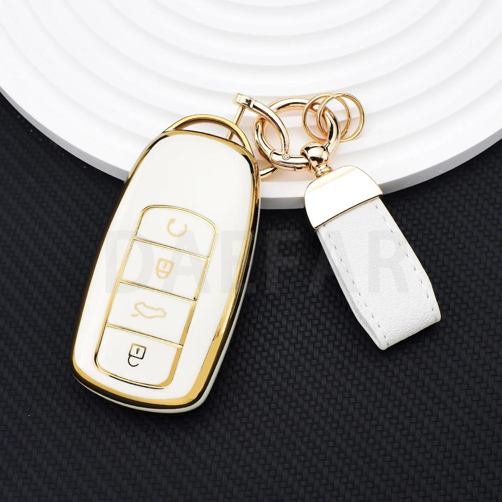 TPU Remote Key Shell Protection for Chery Ebro S800 S700 Jaecoo J7 J8 Omoda 5 C5 Car Key Case Cover Keychain Auto Accessories