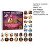 1 Set Halloween Ghost Countdown Calendar 24 Days Spooky Reading Bubble Bath Ghost Ornament Advent Calendar Holiday Bookworms Gift