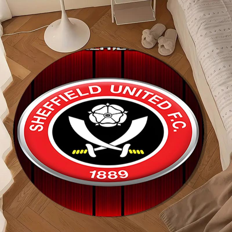 She-ffield Fc Crest Round Mat Home Decor, Chair Rug For livingroom,Bedroom, Doormat Home Decor Birthday Gift Christmas Gifts