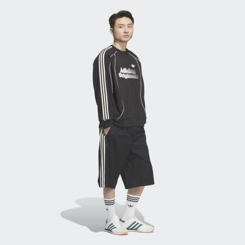 AdidaS Men S Retro Mix And Match Crewneck SweatShirt Black Jn3792