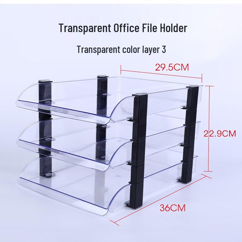 Kede You Stackable Transparent Desktop File Organizer
