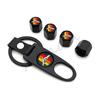 3 Tri Colors Car Wheel Tire Air Valve Stem Caps Badge Logo For Toyota TRD Tacoma Tundra 4Runner Highlander RAV4 Tyre Accessories