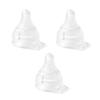 Pigeon Breastfeeding Set of 3 Direct-Attach Nipples, Low-Strain, High-Flow,
