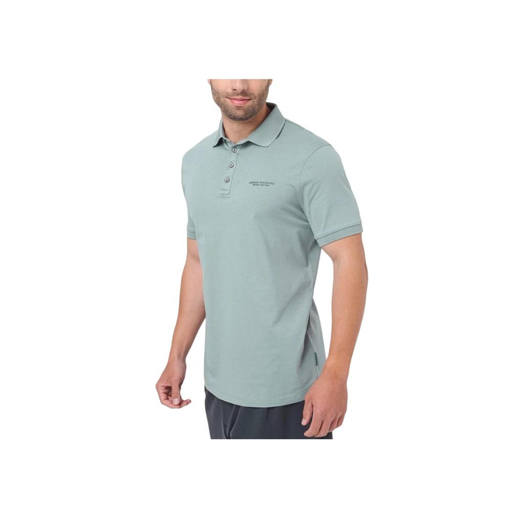 Armani Exchange Logo Straight Cut Short Sleeve Polo Shirt Men Tops 8NZF80-Z8H4Z-U9212