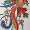 1Pcs Colorful Phoenix Bird Applique Embroidery Patch Applique DIY Lace Fabric Clothing Accessory 72*38cm