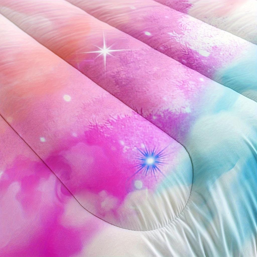Cloud Comforter Set, Multicolour Clouds Comforter Set Pink Blue Cloud Sky 3D Digital Printing Comforter Bedding Set