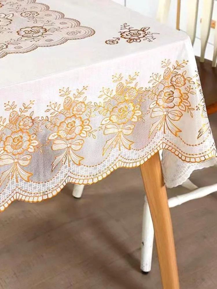 Квадратная скатерть горячего тиснения из ПВХ — фото 5