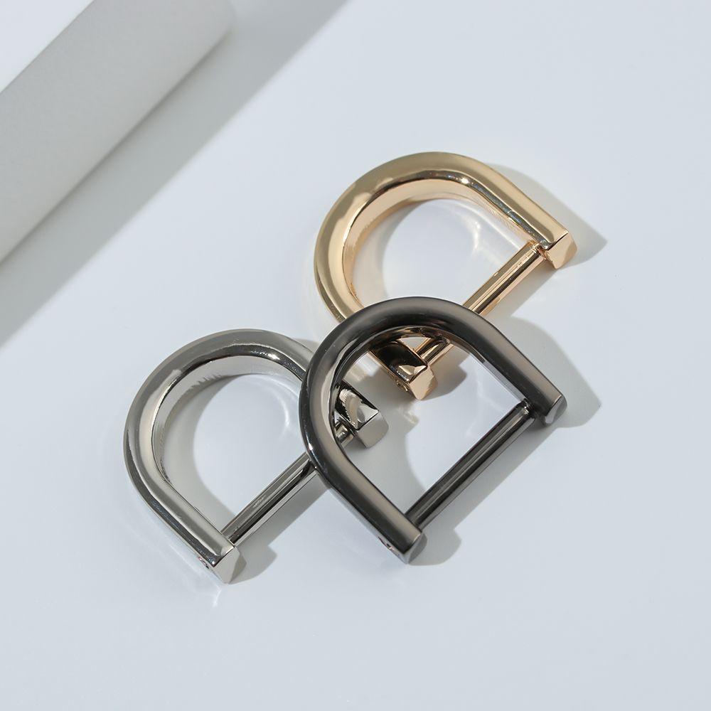 1PCS Metal Belt Handle Bag Strap Accessories Shoulder Webbing Buckle Open Screw Clasp Leather Craft D Ring Buckle