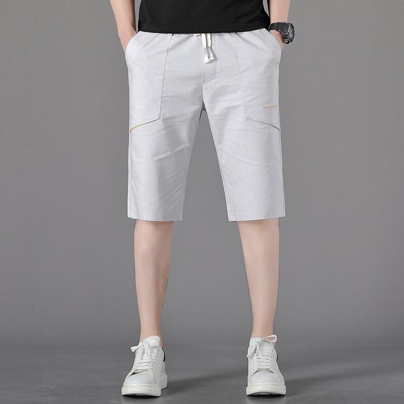 

Men s Linen Blend Casual Summer Shorts 30