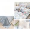 Kleines, frisches vierteiliges Set aus gewaschener Baumwolle vom Typ A für Mutter und Baby, dreiteiliges Set aus reiner Baumwolle, vierteiliges Set aus reiner Baumwolle, Bettlaken-Bettbezug