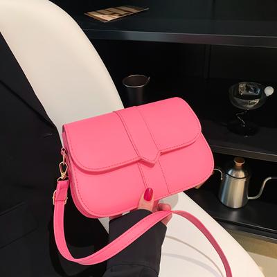 Large Capacity One Shoulder Bag Women's Fashion PU Leather Casual Korean Style Female Candy Color Solid Spring Summer  New