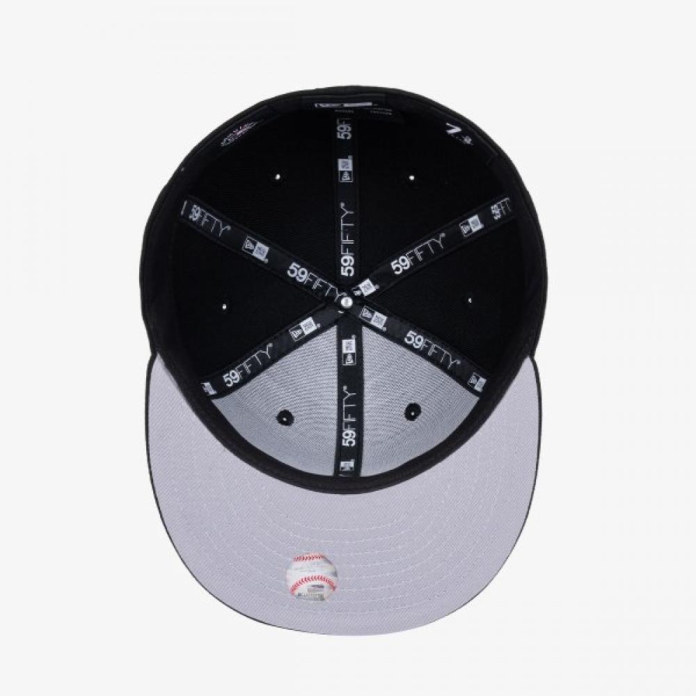 New Era Mlb New York Yankees Basic Fitted Cap Black Black 11591128