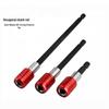 Hex Shank 300mm Quick-Release Self-Locking Screwdriver Bit Extension Rod (Red)