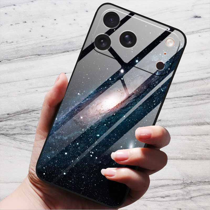 Cute Case For iPhone 17 Pro Plus Capa 17 Pro Max Bumper Luxury Tempered Glass Hard Back Cover iPhone17 Air Funda Animal Patterns