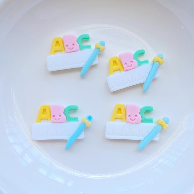 10/20Pcs New Cute Mixed Mini Stationery Series Flat Back Resin Cabochons Scrapbooking DIY Jewelry Craft Decoration Accessorie