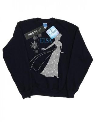 Mädchen-Sweatshirt „Frozen Elsa“ mit Weihnachtssilhouette
