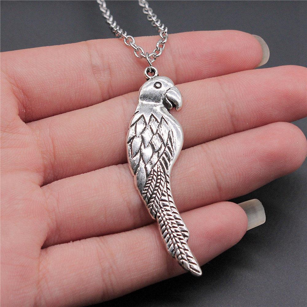 45cm Or 70cm Long Chain Necklace Bird Vintage Jewelry Supplies QN009