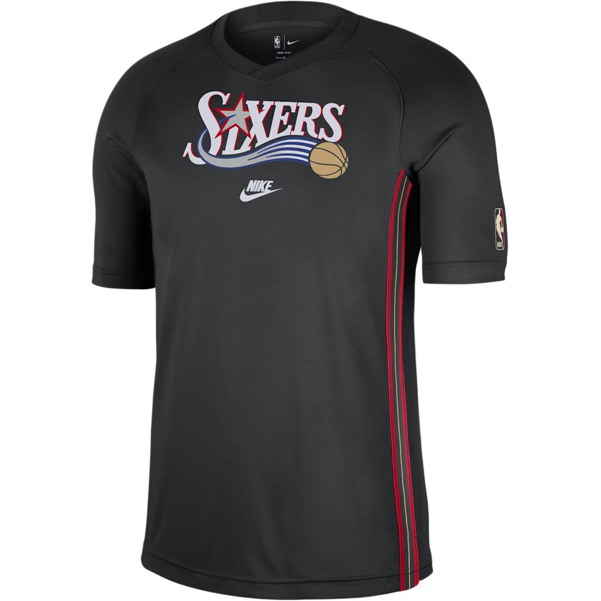 Nike Dri-Fit Philadelphia 76ers Letter Print Short Sleeve T-Shirt Men tops HQ6399-010 M