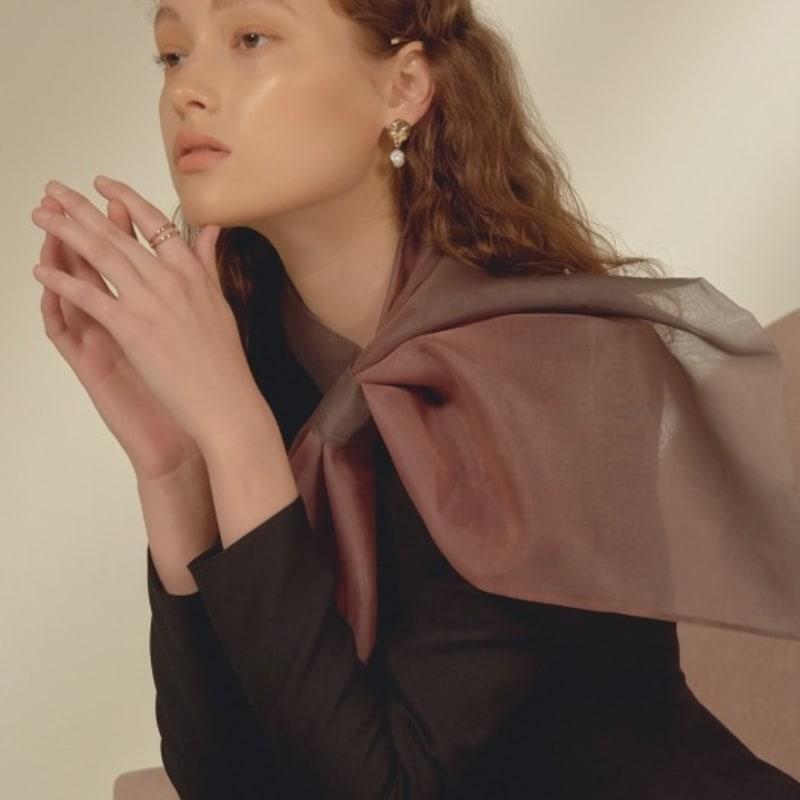 

Saint Luxure Pillowsoap Ribbon Scarf SL19FPLLG PINK+PUPLE