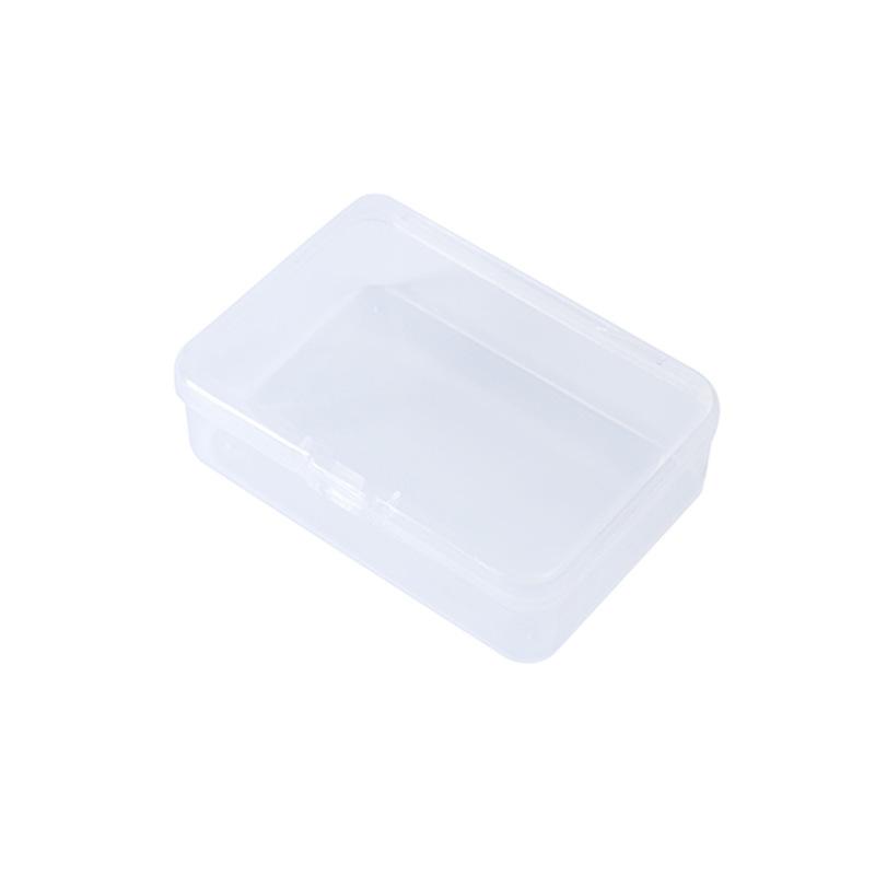 9.5Cm High Transparent Plastic Box Rectangular Flip One-Piece Packaging Goo Card Storage Box Pp Small Box