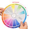 Paper Card Color Mixing Wheel Ink Round Central Circle Rotates Tattoo Nail