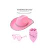 Women Cowboy Hat Western Cowgirl Hat Wide Brim Top Hat Fashion Musical Festival Party Suit Bachelorette Party Costume