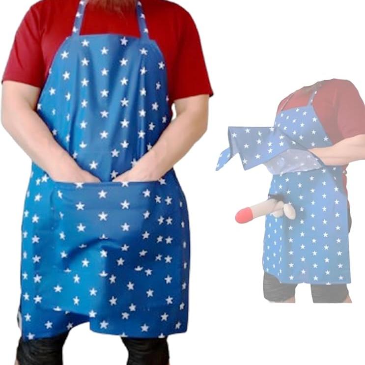 The Ultimate Gag Apron | A Surprise Hiding In The Pocket! Funny Aprons For Men, Novelty Kitchen Cooking Apron for Adult