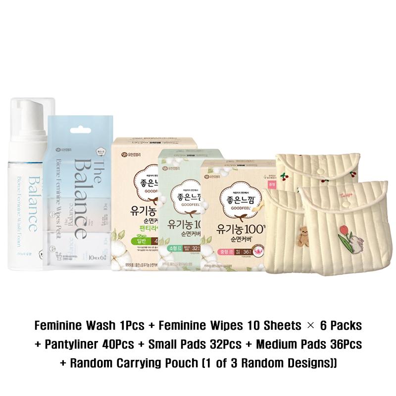Organic Cotton First Period & Teen Care Set (4 Options) #1. Starter First Period Kit