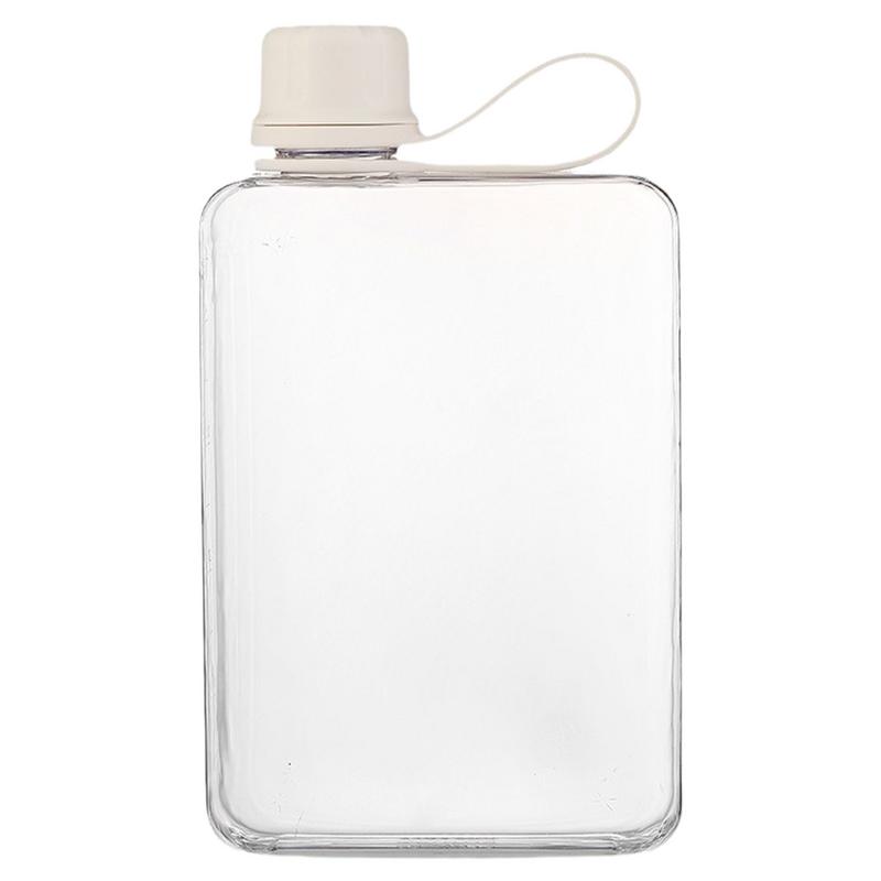 Pocket Water Bottle 500ml Flat Drink Cup Water Bottle Summer Water Flask Sports Water Bottle Leak-Proof Slim Cold Flask For