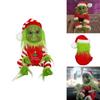 Entzückende 20cm Grinch Puppe Weihnachten Stofftier Plüschtier Perfekt für Weihnachtsdekoration