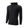 Men's And Women's Casual -color Long-sleeved T-shirts, Men's Sporty Breathable Stand-up Collar Half-zipper Top