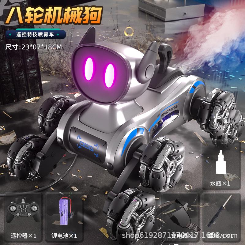 Fernbedienung Mechanischer Hund Stunt Achträdriger Phantasie Drift Elektrische Steuerung Fernbedienung Intelligente Hunde Kindergeschenk Junge Roboterhund