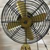 Floor Fan Nautical Brass Antique Finish with Brown Wood Tripod Pedestal Floor Fan | Retro Industrial Modern Twist with Unique Design Decor