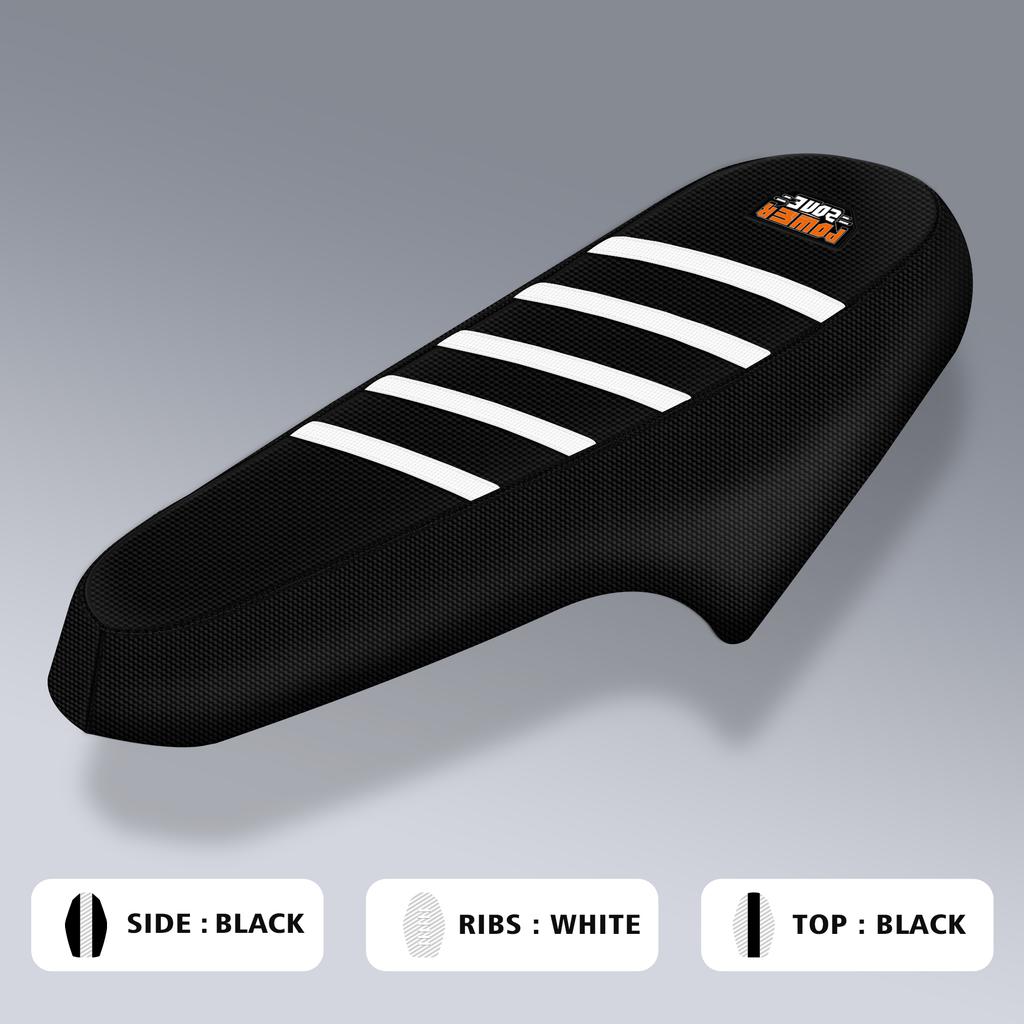 Powerzone Motorcycle Seat Cover For Ridstar Q20 Electric E Bike Soft Rubber Waterproof Non-slip Ribbed Motorcycle Accessories