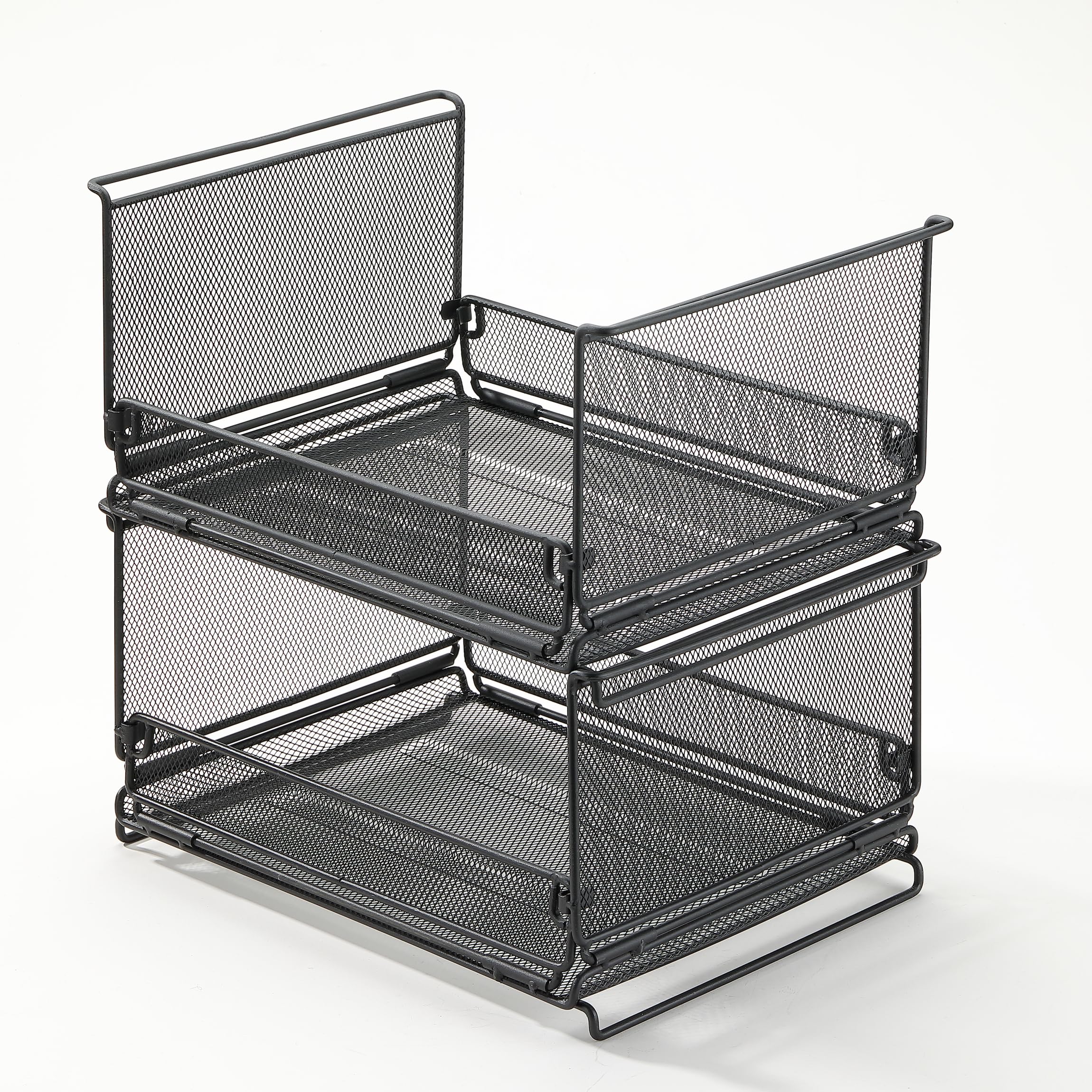 

CAMPING MOON Стол-мост для IGT, Сетчатый ящик, Лоток IGT, Ящик для хранения, Расширенный металл с полудверью, Набор из 2 предметов (CK-23BK-2P)