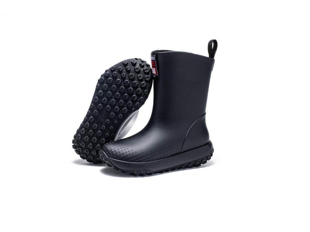 Unisex Baby-Regenstiefel - Kurz, Rutschfest, Winddicht, Aus einem Stück geformtes Gummi mit warmem Kordelzug am Knöchel.