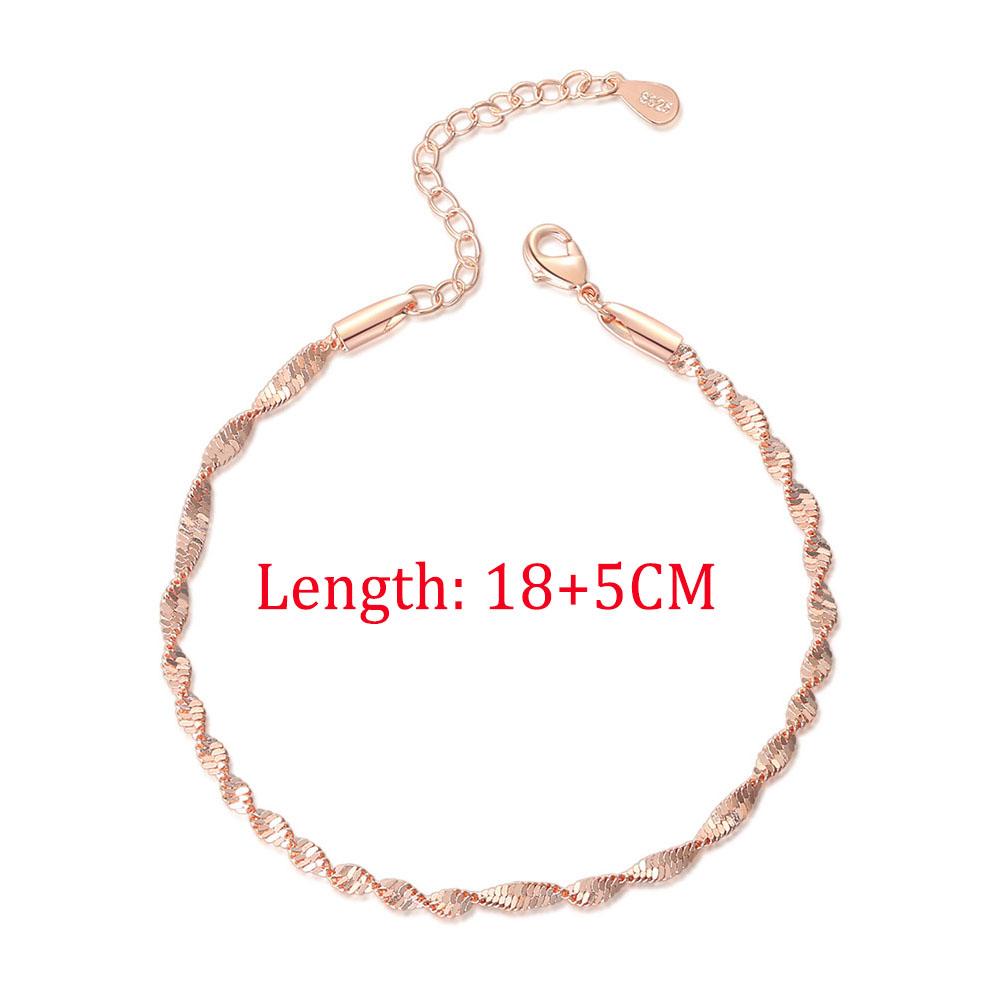 

ZHOUYANG Bracelet For Women Smooth Exquisite Trendy Spiral Wave Twisted Grain Rose Gold Color Fashion Jewelry Gift KBH064