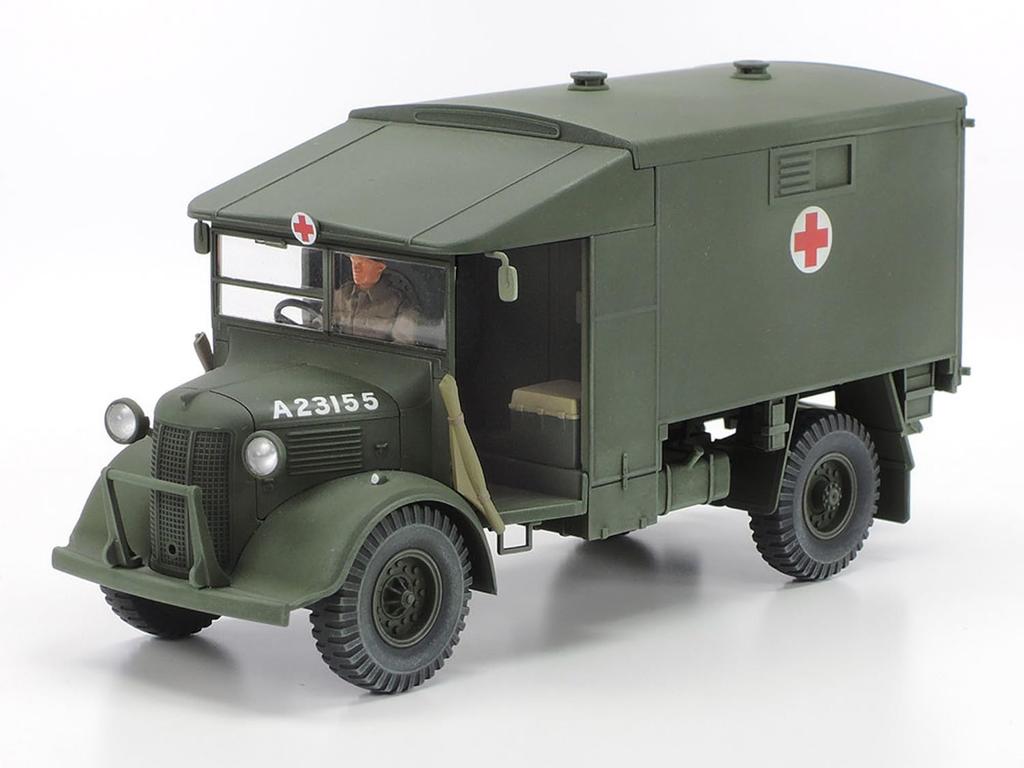 Tamiya Military Miniature Series Britischer 2-Tonnen-Feldkrankenwagen, Kunststoffmodell 32605, 1/48 Nr. 105 4×2