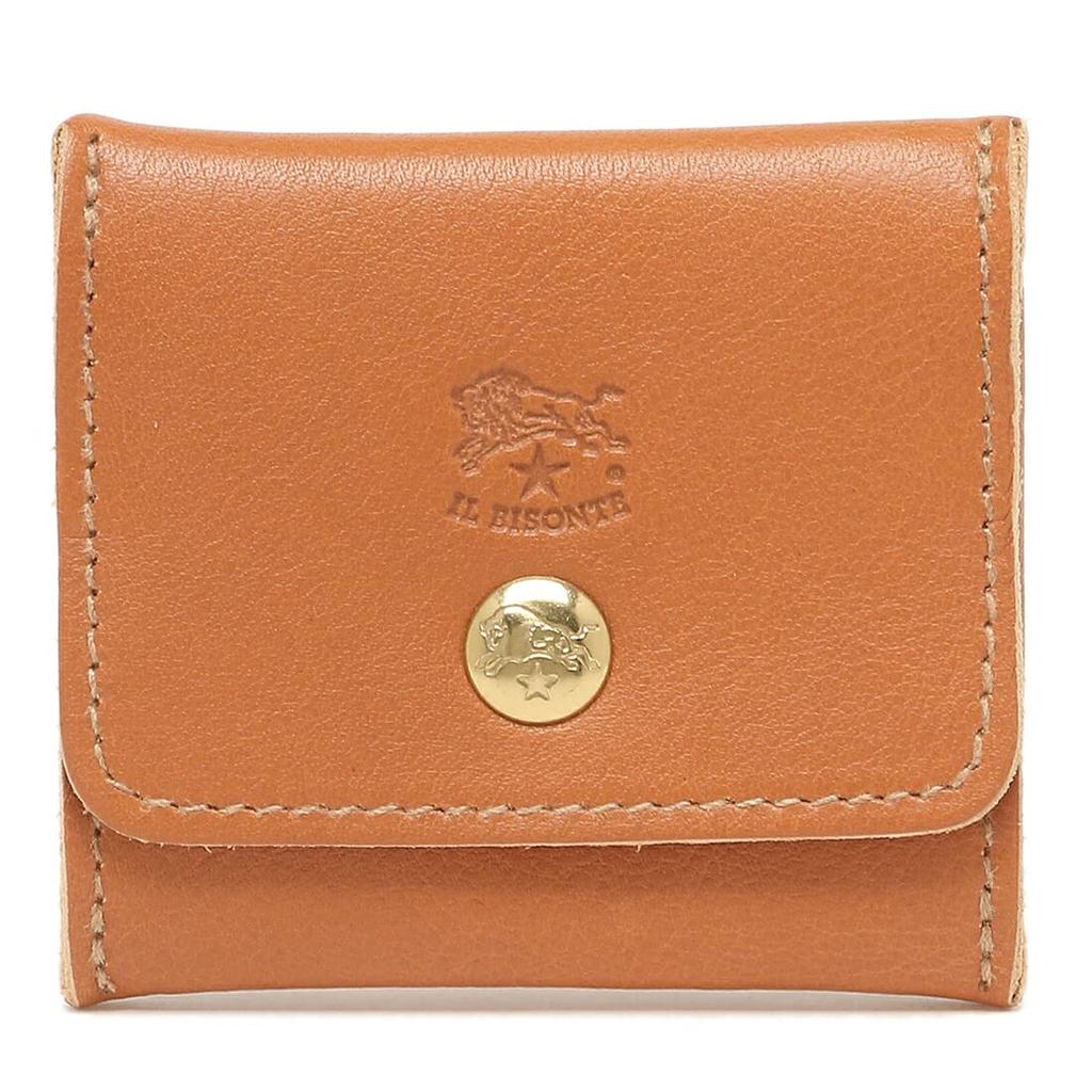 IL BISONTE Coin Case, Brown, Men's and Women's, SCP020 PV0005 CA101B [Used]