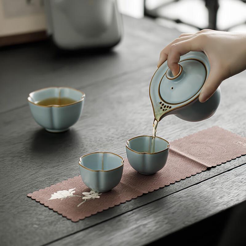 Tang Feng Ru Kiln Portable Kung Fu Tea Set