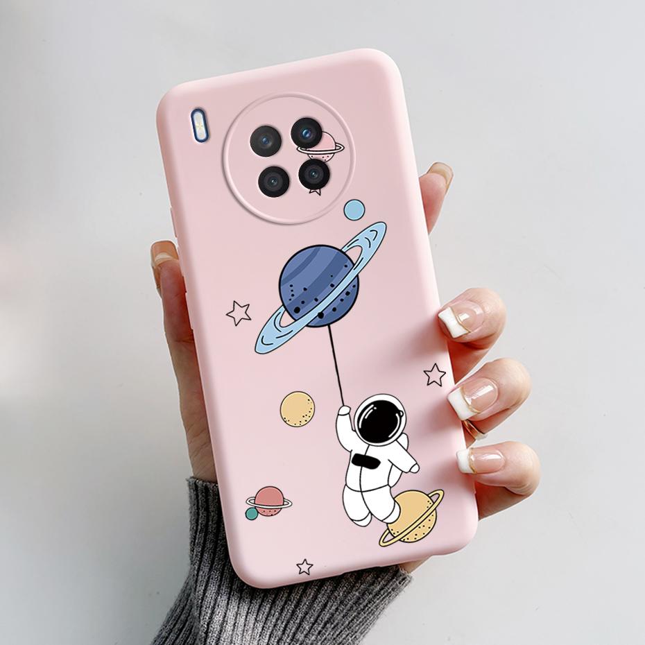 Case For Honor 50 Lite Cover on Huawei Nova 8i Phone Case Cute Rabbit Panda Painted Soft Back Cover For Honor50 Lite Nova8i Capa