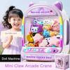 Diy Automatic Doll Machine Kids Coin Operated Play Game Small Claw Catch Toys Crane Machines Music Doll For Christmas Gifts