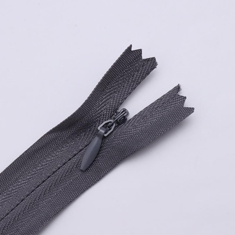 Color No. 3 Nylon Closed-End Zipper for Cushions, Pillows, and Dresses - Home Textiles & Clothing Accessories