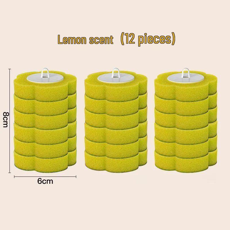 Wall-Mounted Disposable Toilet Brush Set with Replacement Head - No Dead Angle Design for Household Bathroom Cleaning