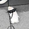 Laisse et Harnais pour Hamster Anti-Fugue Laisse de Promenade pour Hamster Gilet de Promenade Sweet Soarer Extension Volante Légère Harnais pour Animal de Compagnie