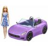Barbie Doll Car Purple Car + Doll HBY29