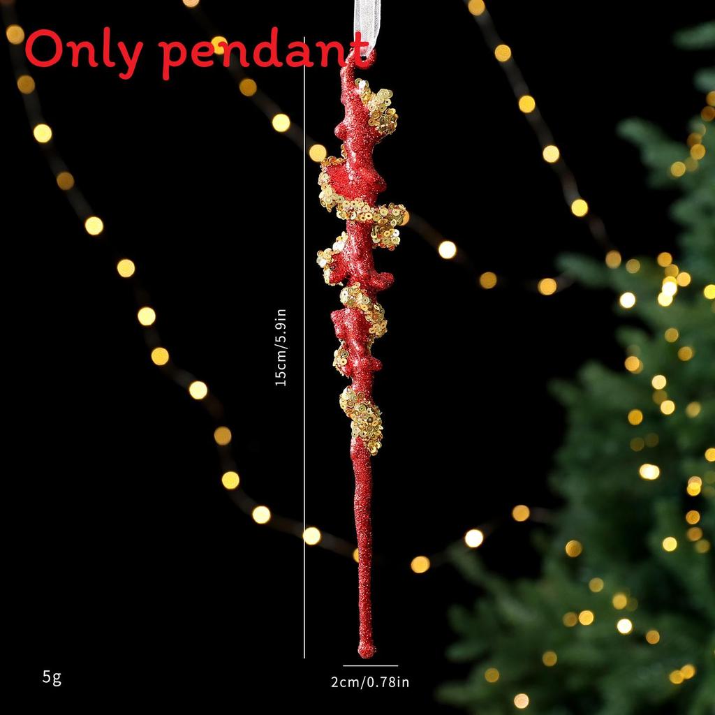 Creative Christmas Tree Snowflake Star Shaped Pendant Holiday Decoration Props For Festive Scene Setting