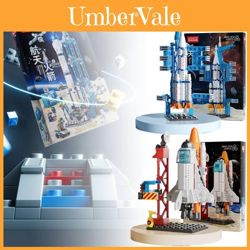 Stable Structure And Attractive Appearance Spacecraft Shenzhou Rocket Building Block Puzzle Toy